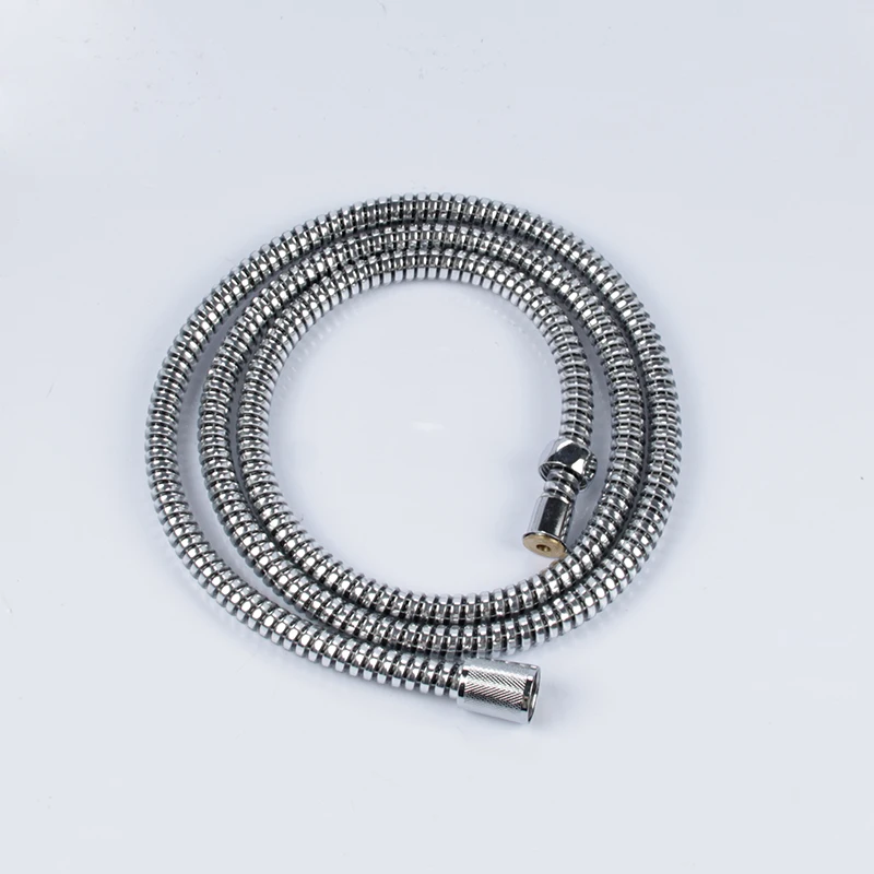PVC spiral corrugated black & white shower hose with double blister packing