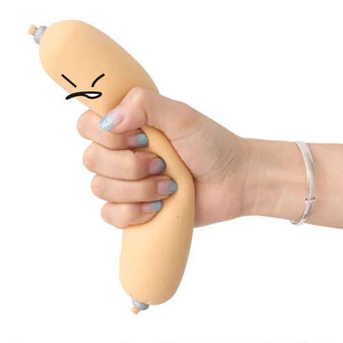 
Stress Sausages Stress TPR+EVA sausage red anti stress toy 