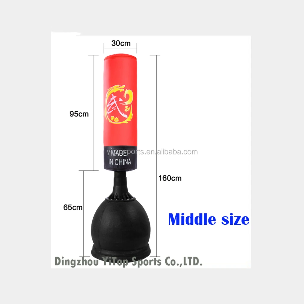 Martial arts Black Durable Custom Free Standing Punching sandbag