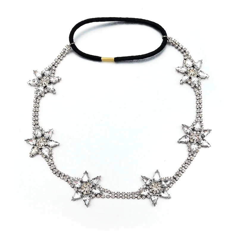 bridal hair accessory, wedding boho headband,bridal rhinestone headband