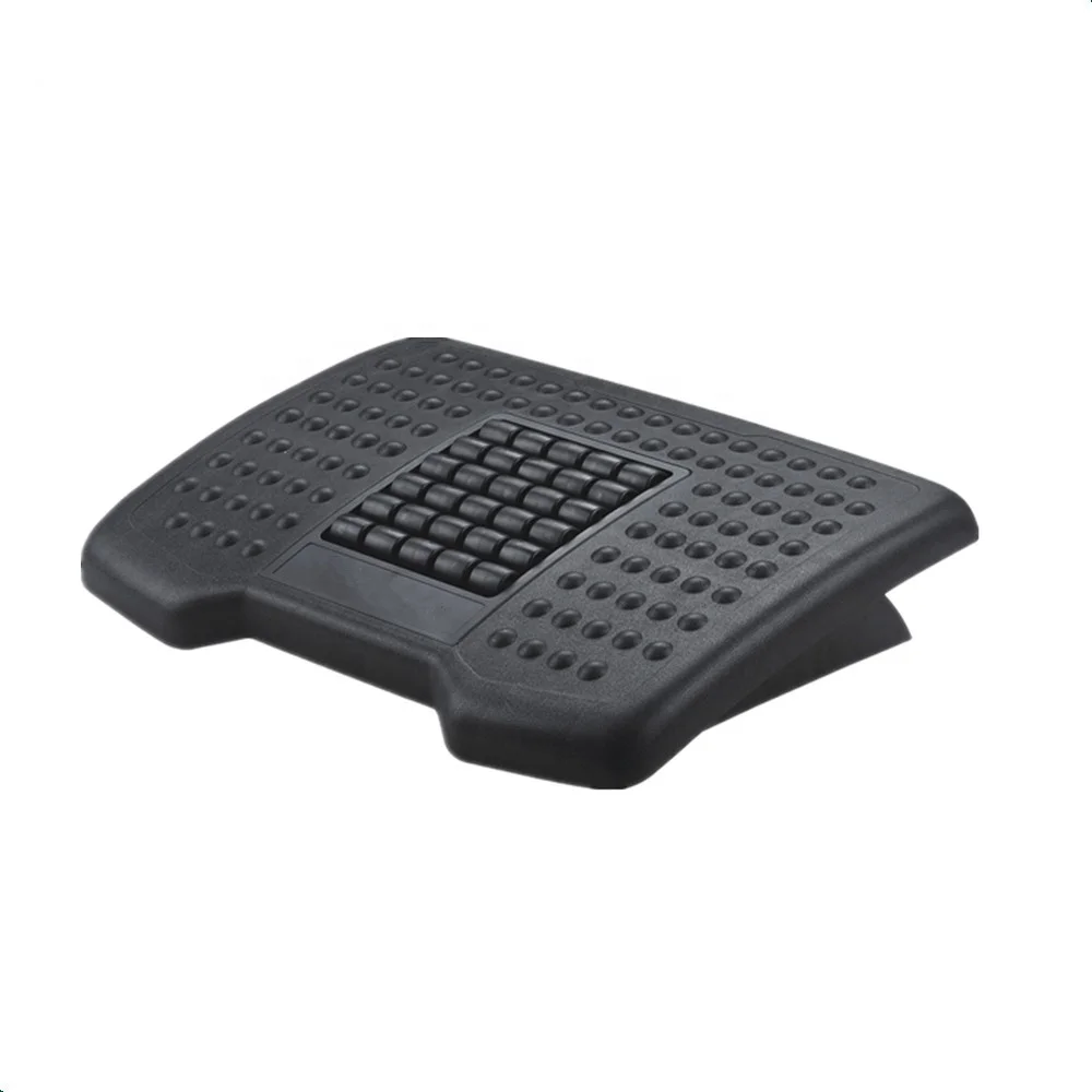 Cixi Dujia ergonomic office height angle adjustable quality guarantee plastic massage footrest foot rest