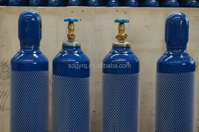 15L Oxygen gas cylinder with valve & safety cap