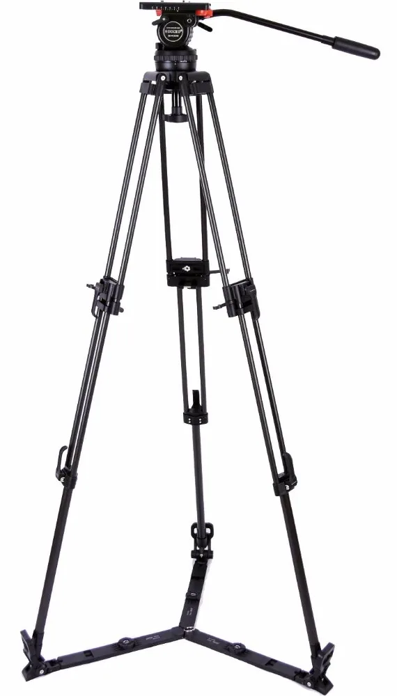 Professional CCTV Broadcast Secced SC-V15L/T Heavy Duty Video Camera Tripod With Fluid Head
