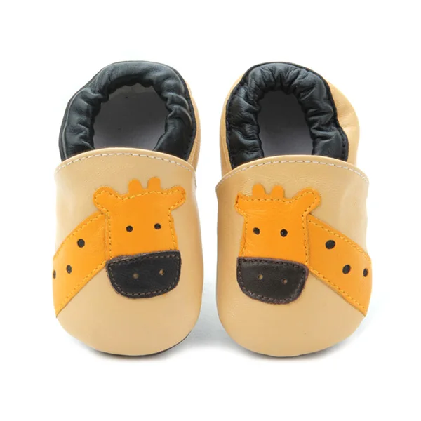 Baby Slippers Multicolor Customized Patterns Soft Leather Children Shoes