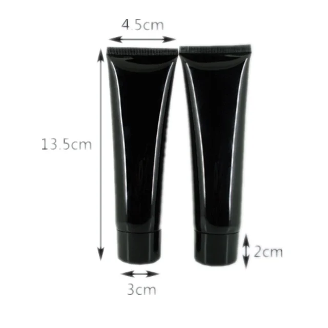 50ml 100ml Empty plastic cream soft tubes for cosmetics / White cosmetic pump tube for eye cream / Skin care packaging tubes