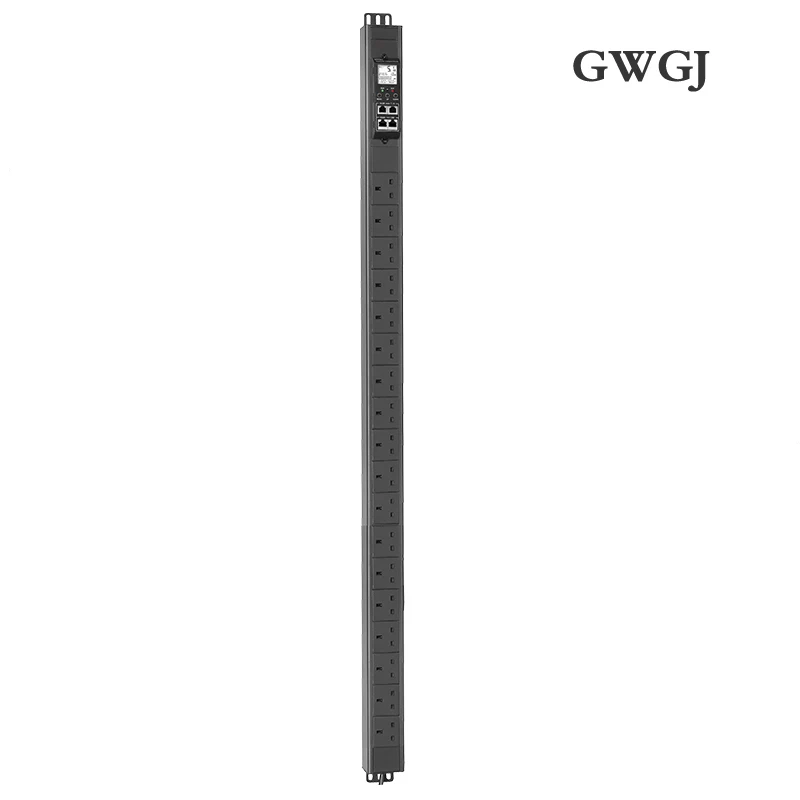 1.5U intelligent monitoring type PDU power socket 16-bit UK socket 32A input vertical installation 485Modbus-RTU protocol casca