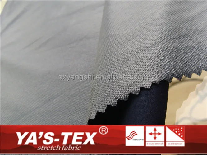 100% polyester sliver coated PU waterproof fabric with breathable TPU film