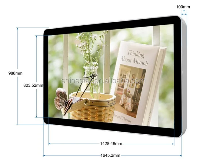 32 inch 4G wifi network LED digital totem AD android TV for retail store with mounting bracket