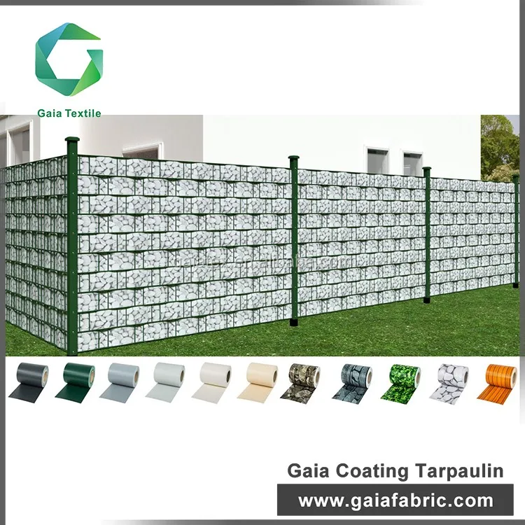 Высокое качество 500gsm анти-УФ-печать полоса из ПВХ экран забор для сада