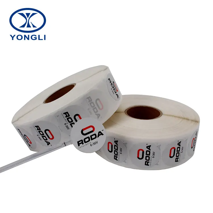 Custom Food Dissolvable Rolls Water Soluble Paper Label Pvc Sticker Roll For Bottles
