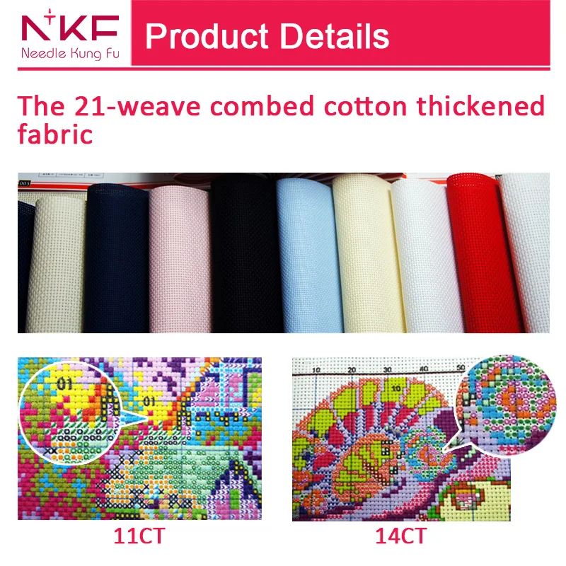 NKF Jesus 11 aida fabric dmc threads cotton cross stitch kits