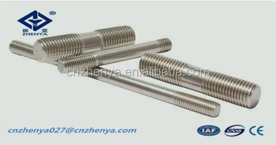 m36 stainless steel threaded stud 304l 316l stud bolt and nut grades