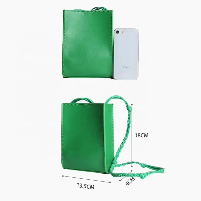2019 New Summer Genuine Leather Small Bag Designer Candy Color Crossbody Bag For Women Luxury Mini Woven rope mini Shoulder Bag