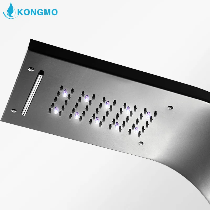 Умная настенная душевая панель для ванной комнаты массажный смеситель тела душа с цифровым дисплеем 6601