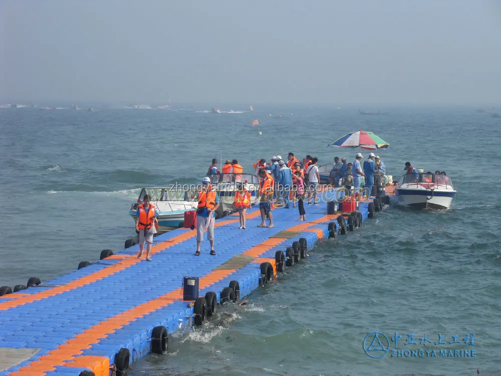 HDPE floating pontoon dock for jetski and boat