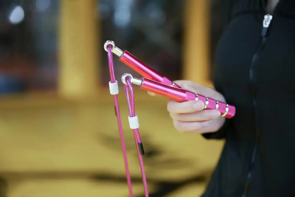 Wholesale Aluminum Alloy Handle Skipping rope Steel cable Rope Speed Aerobic Exercise cross-fit Jump Rope