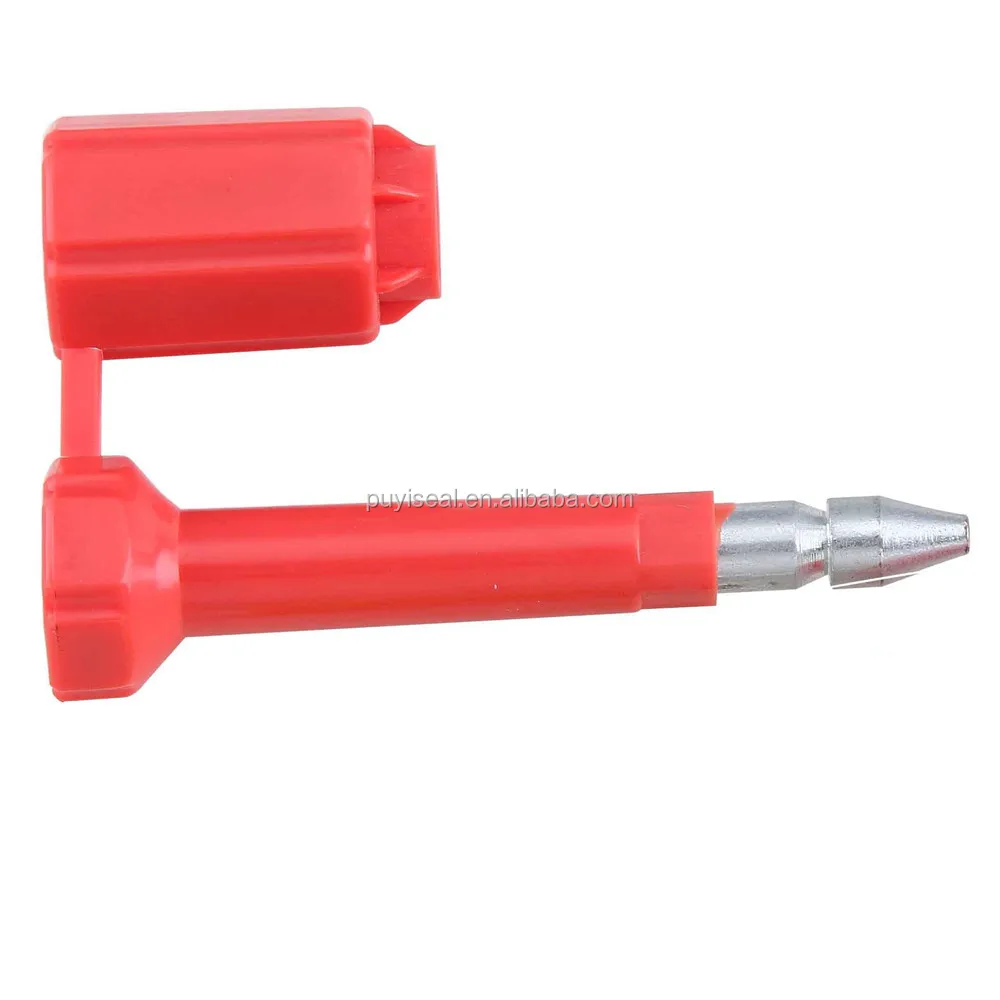 tamper-proof container security bolt seal lock with bar code