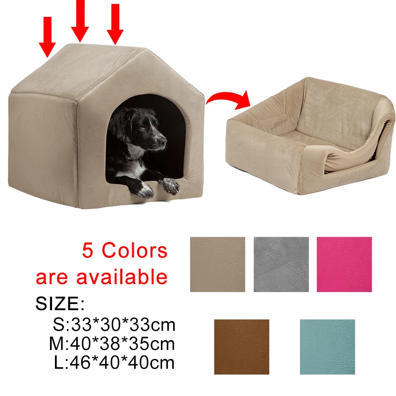 New Fashion Removable Cover Mat Dog House Dog Beds For Small Medium Dogs Pet Products House Pet Beds for Cat