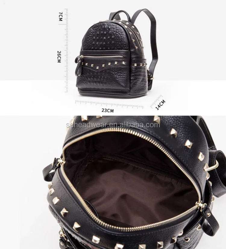 High quality stock wholesale women crocodile leather backpack