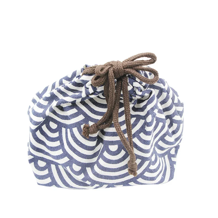 Silk Printing Plain Cotton Canvas Drawstring Bag for Shopping