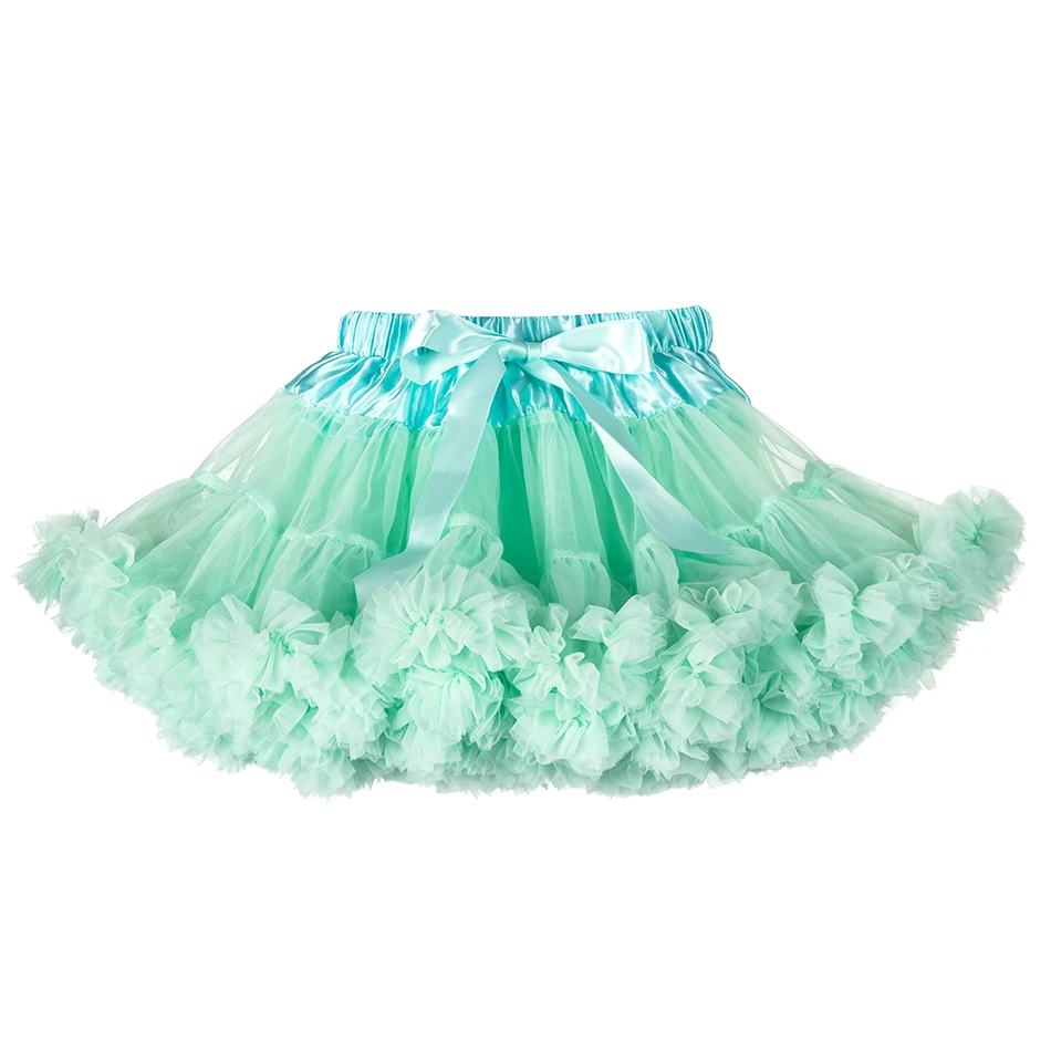 
Fashion summer fluffy rainbow colorful lace baby girl tutu skirt 