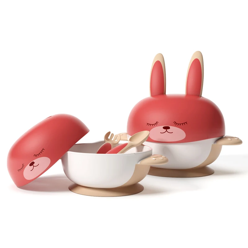 
Baby Supplies PP Printed Non Spill Set Kids Food Bowl With Suction 