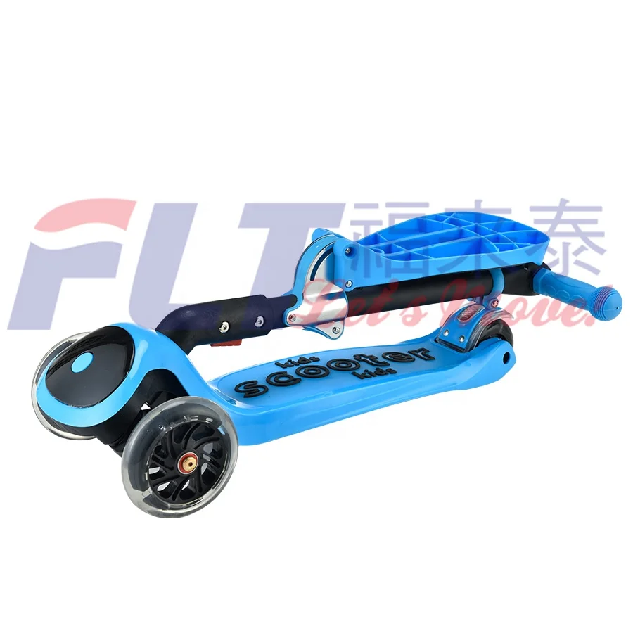 Hot Sale 2 in 1 Toddler Kick scooter with PU Flash light Up Wheels kids kick scooter with CE test