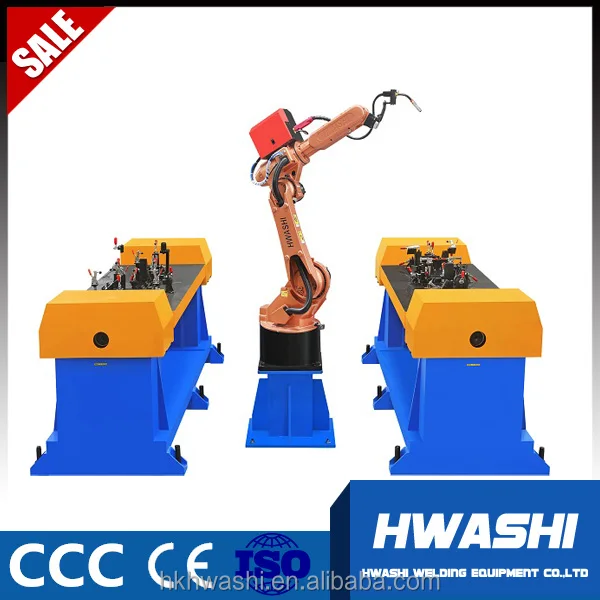 Hwashi 6 оси профессиональные высокая эффективность промышленных пятно роботизированной сварки джиг