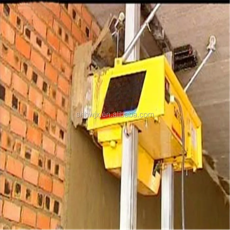 Automatic wall rendering machine construction machine