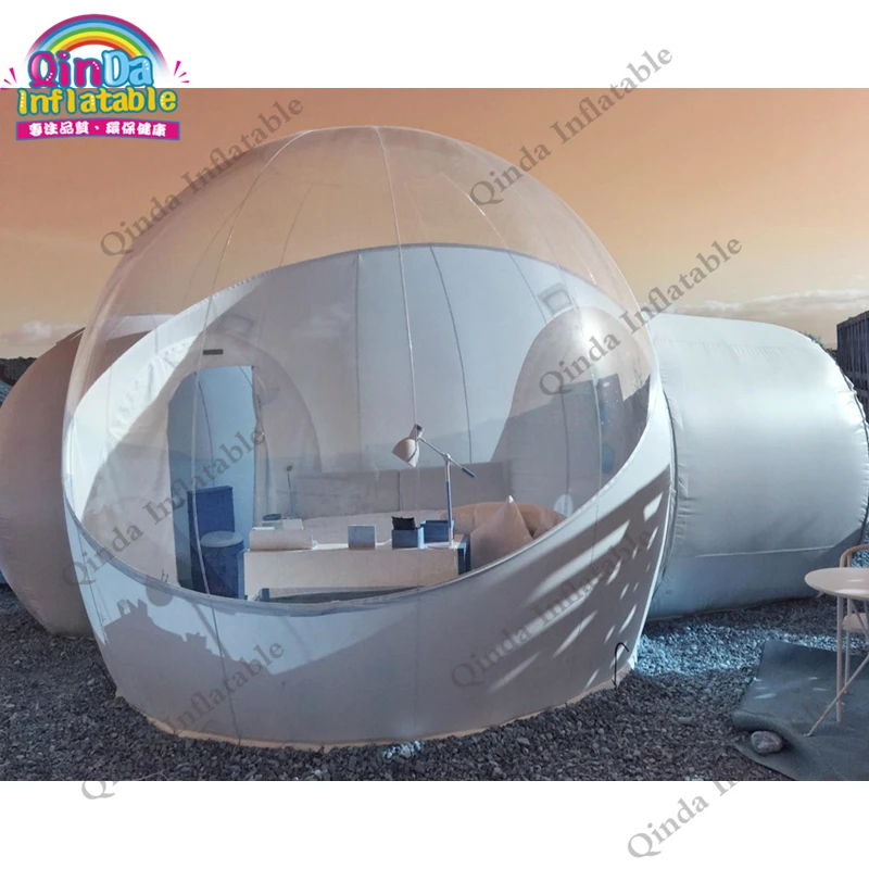 
China manufacturers roof top camping tent waterproof outdoor igloo inflatable clear tent with bubble rooom 