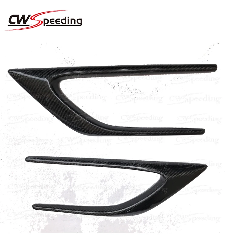 CARBON FIBER FRONT BUMPER VENTS FOR MERCEDES-BENZ C-CLASS W205 C180 C200 C260 BODYKIT