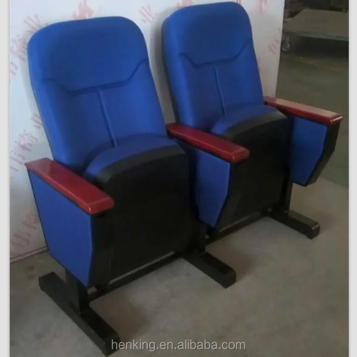 Theater Furniture Interlocking School Chair VIP Fabric Cushion Stadium Chair University Lecture Hall Folding Auditorium Chair