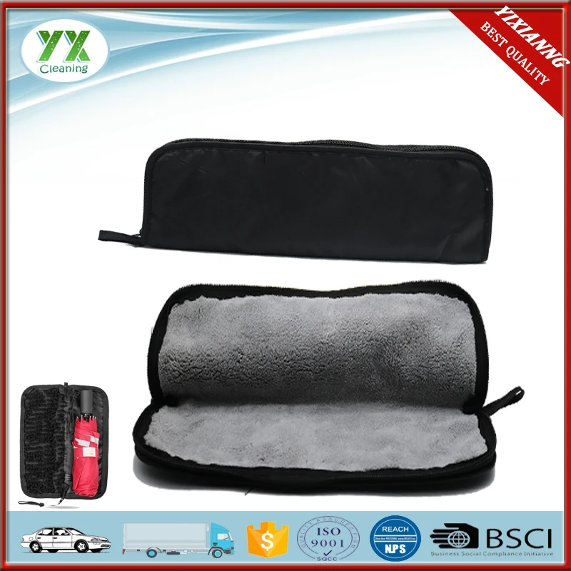 Water Absorption Umbrella Cover With Microfiber Towel Lining