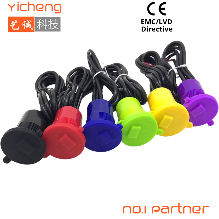 12V Electric Bike 5V 1.5A Mobile Power USB Port Socket Fast Charging Waterproof Motorcycle USB Phone Charger