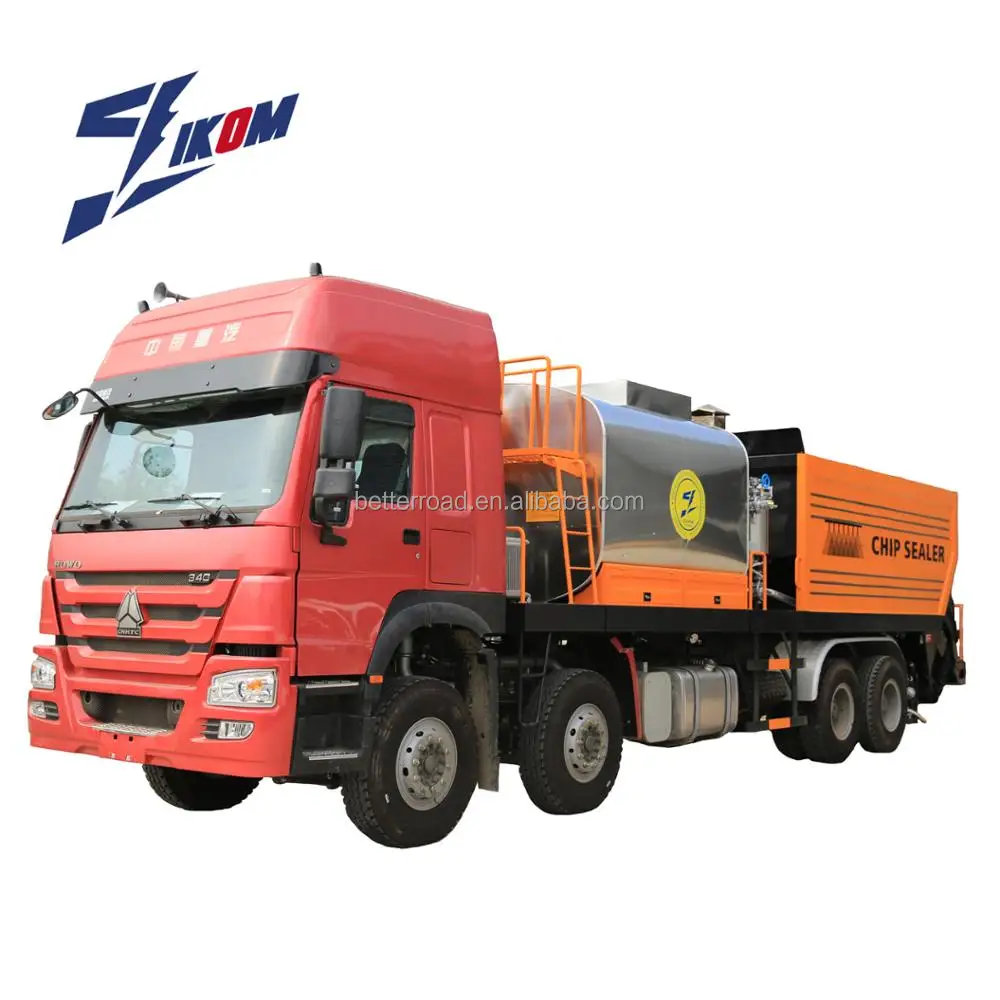 IKOM Asphalt synchronous fiber chip sealer equipment