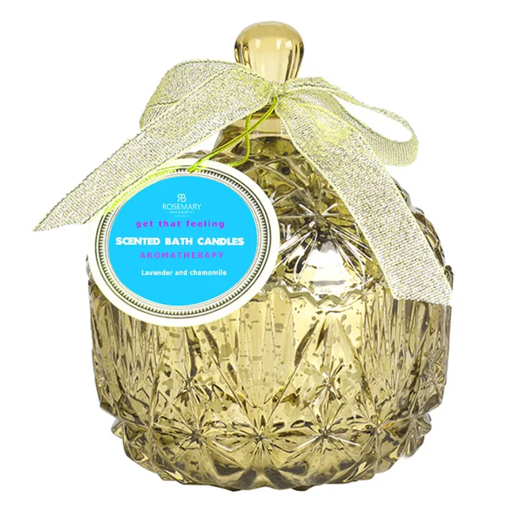 
Wholesale ROSEMARY promotional luxury scented soywax eco candles 