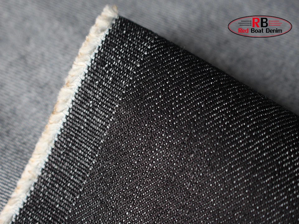 12oz Blue Black Color Slub 100%Cotton Denim Fabric For Wholesale