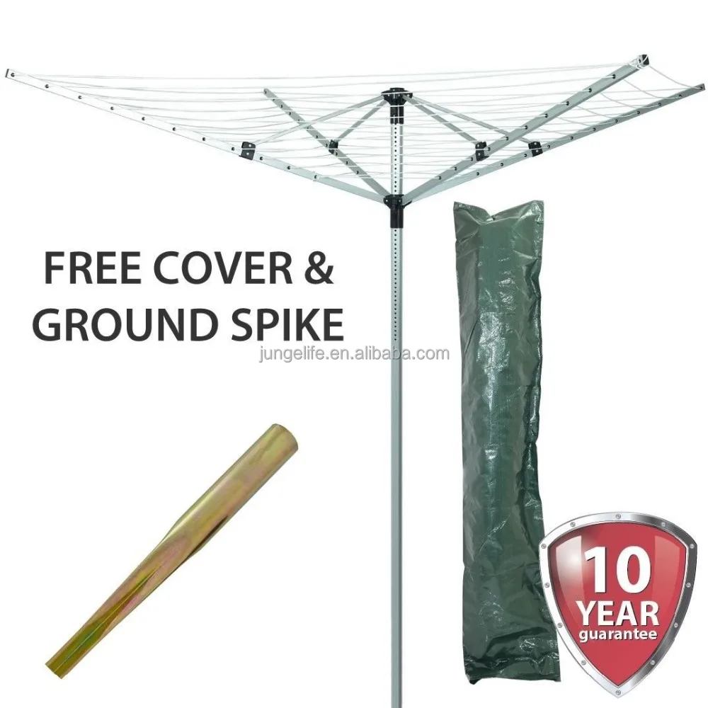 4 arm folding aluminium umbrella rotary airer&dryer