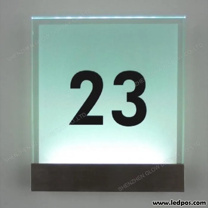 factory custom made led house floor room number signs for hotel