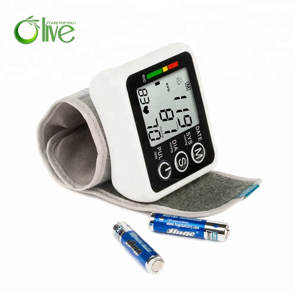 Электрический измеритель артериального давления с ЖК-дисплеем, оптовая продажа, наручные часы, монитор артериального давления для дома