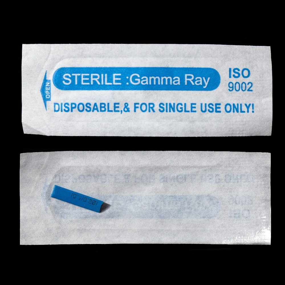 Factory Private Label Microblading 0.20 Diameter And 18 pin Needles For Permanent Makeup Eyebrow Tattoo Needle