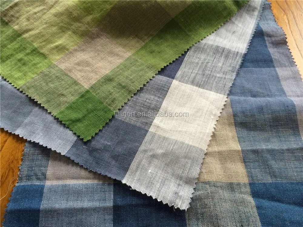 enzyme washed french linen blouse fabric