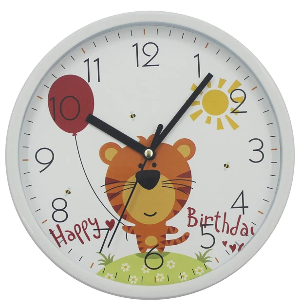 Fashion Promotion 8 inch cartoon wall clock  for home decor wholesale