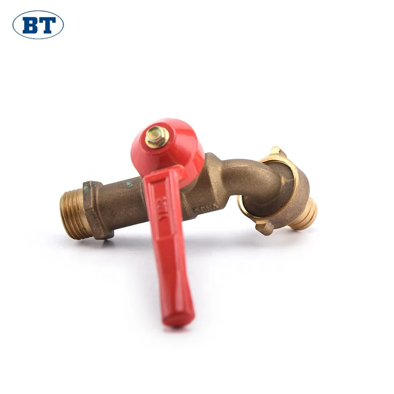 BT2007 Yuhuan brass low prices water ball bibcock taps indian supplier faucet