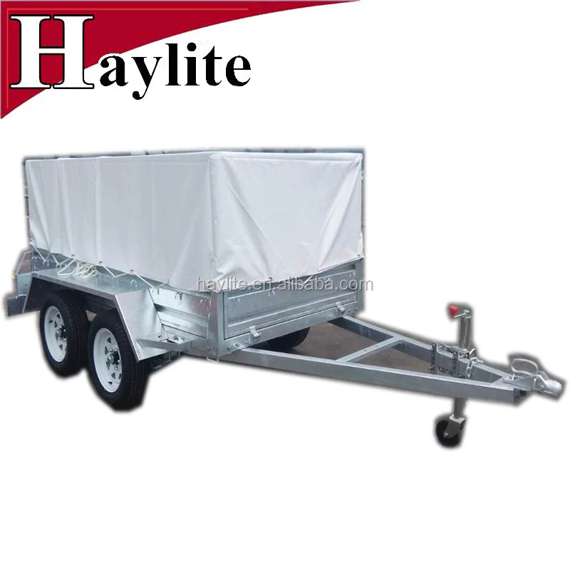 High Quality 6x4ft Hot Dip Galvanized Steel Trailer with Wire Mess Cage