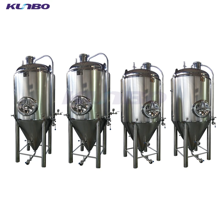 KUNBO 400 Gallon Industry Fermentor Glycol cooling Jacket Conical Fermenter