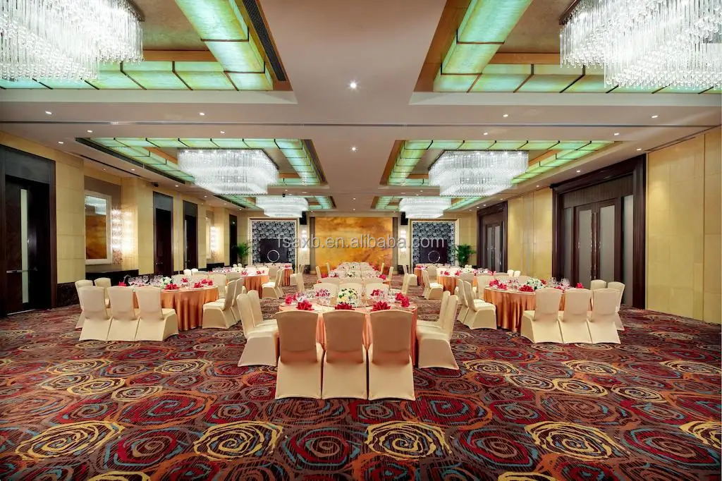 Floral Commercial Printed Carpets Wholesale for Banquet Hall & Reception Room & Lobby