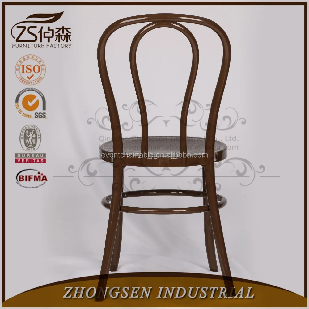 Modern design resin brown black thonet bentwood coffee chair