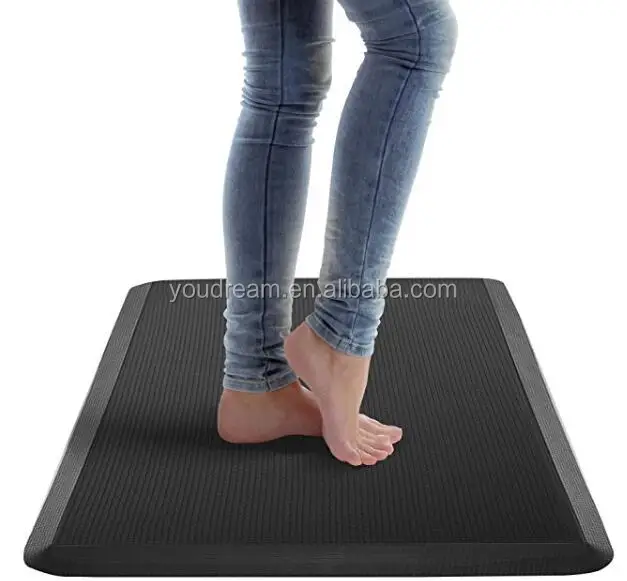 Office home PU foot massage standing desk kitchen mefoam anti fatigue floor mat