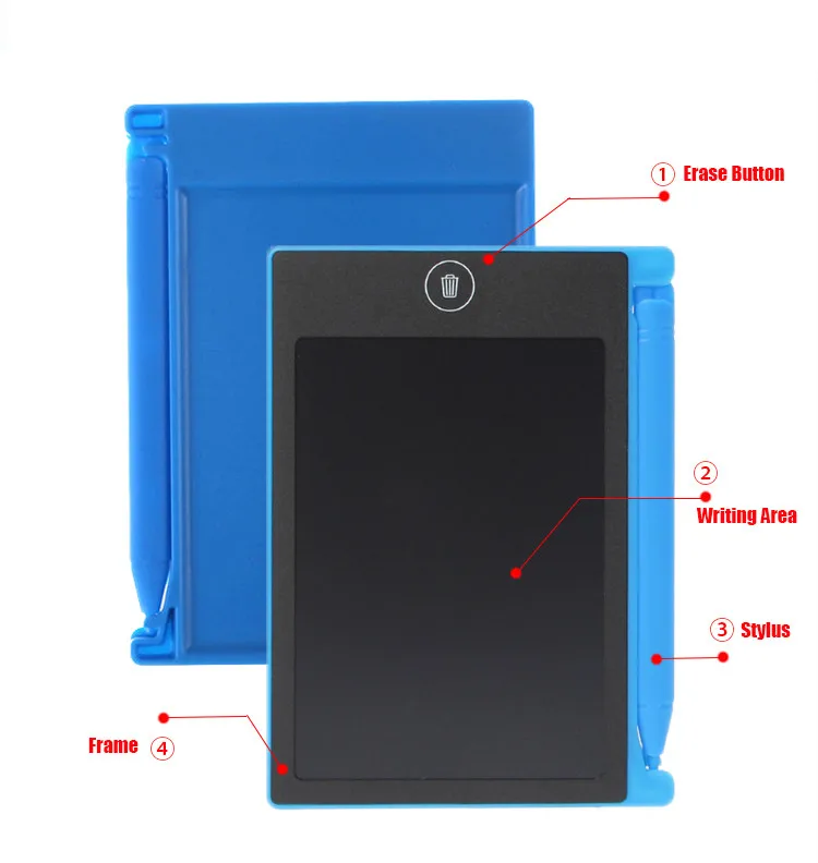 2019 trending products lcd electronic drawing board kids tablet Erasable writing pad 4.4 inch kids electronic lcd pad
